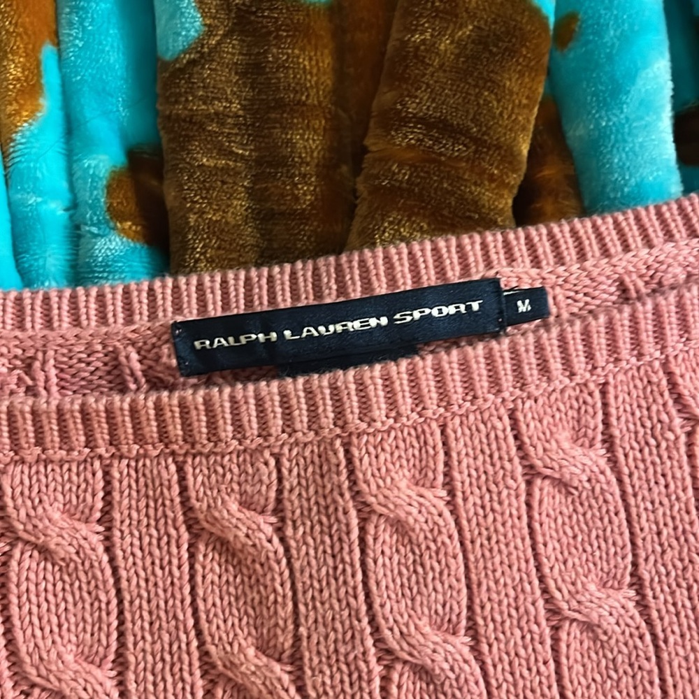 Ralph Lauren sport bell sleeve cableknit sweater - Picture 4 of 10